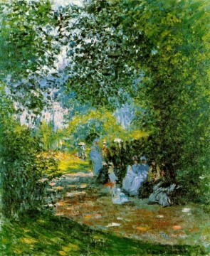 Claude Monet Painting - At the Parc Monceau Claude Monet